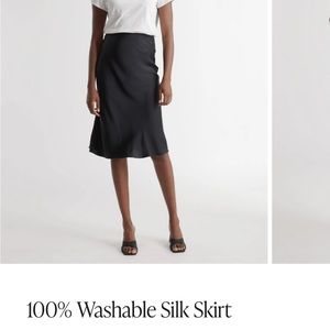 Quince washable silk skirt